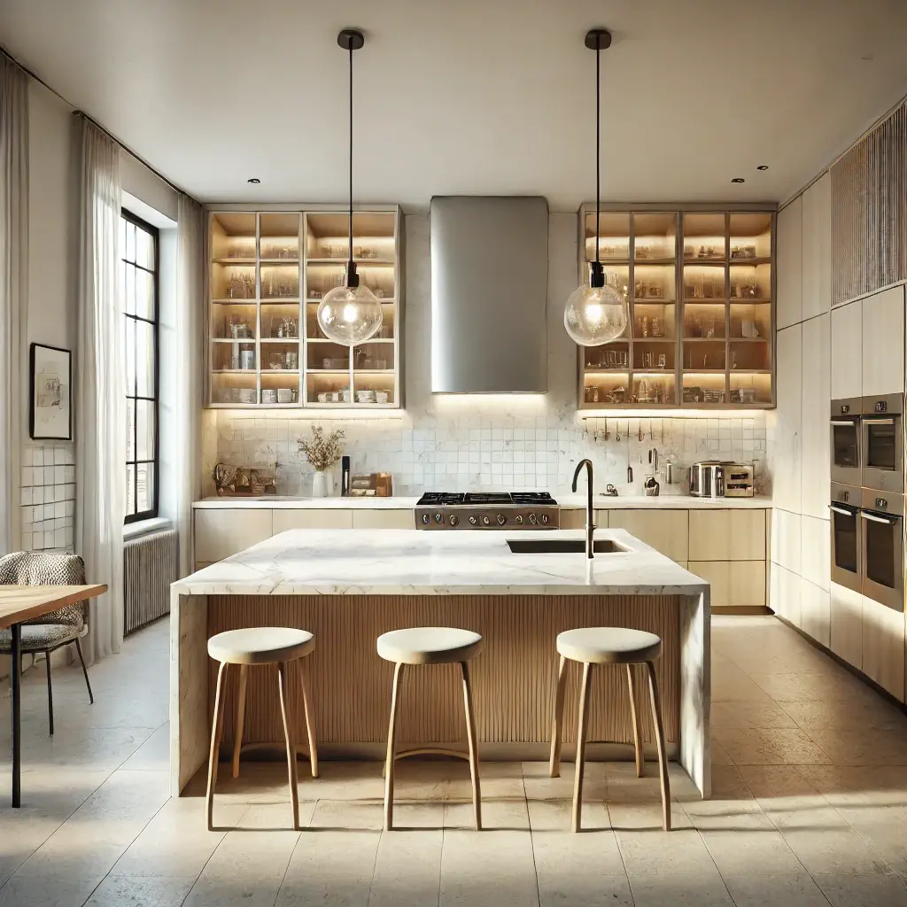 Cocina reformada en Chamberí, Madrid, con diseño funcional y acabados de alta calidad